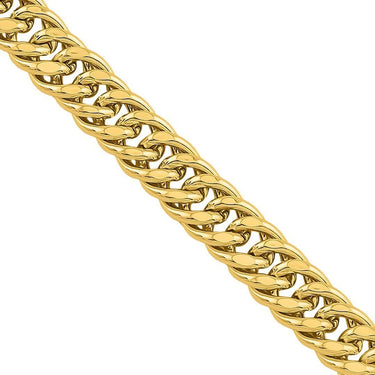 10K Yellow Gold Double Link Cuban Chain 7 mm